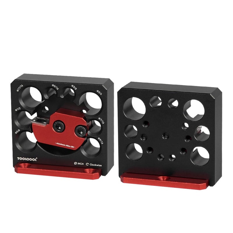 Tocool Electric Drill Carbide Inserts Dowel Maker High Speed Dowel Cutter Plate (Imperial 8 Holes) - Image 2